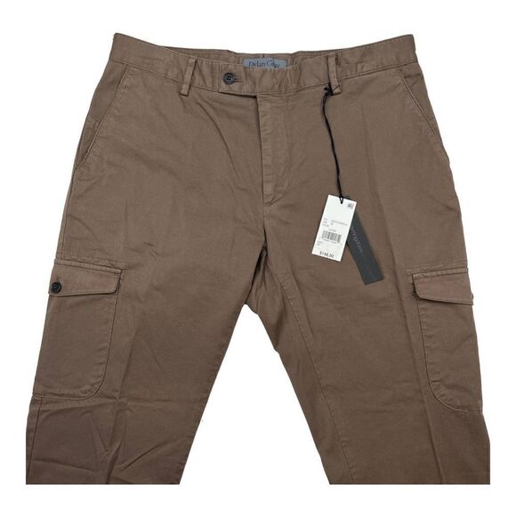 New Dylan Gray Men Pants US 30, 31, 34 Brown Regular Fit Cargo Slash Pockets - Picture 7 of 13